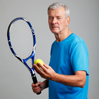 old man tennis