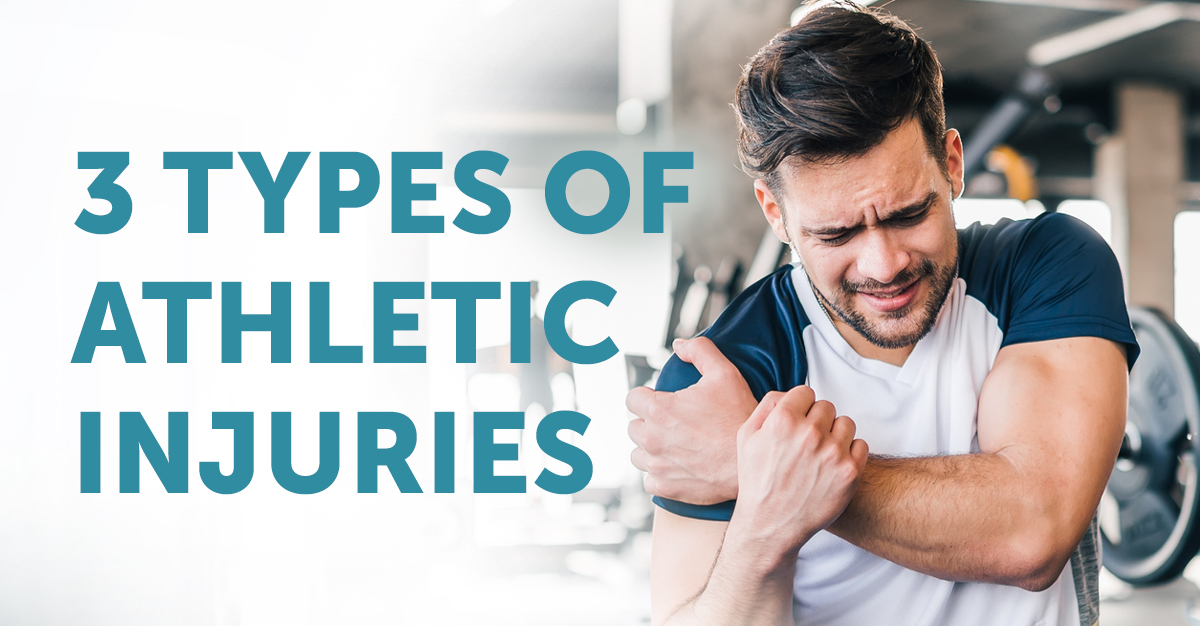 Types of injuries in sports: types of athletic injuries